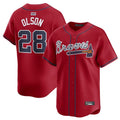 A.Braves #28 Matt Olson Player Red Limited Home Game product image 1