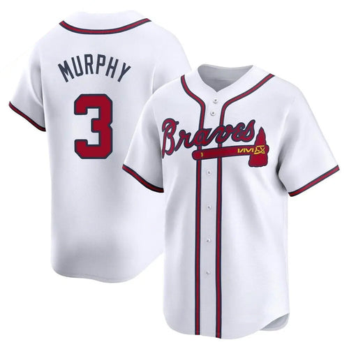 A.Braves #3 Dale Murphy Player White Limited Home Baseball product image 1