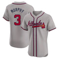 A.Braves #3 Dale Murphy Player White Limited Home Elite product image 1