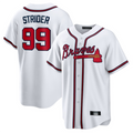 A.Braves #99 Spencer Strider White Game Player Jersey product image 1
