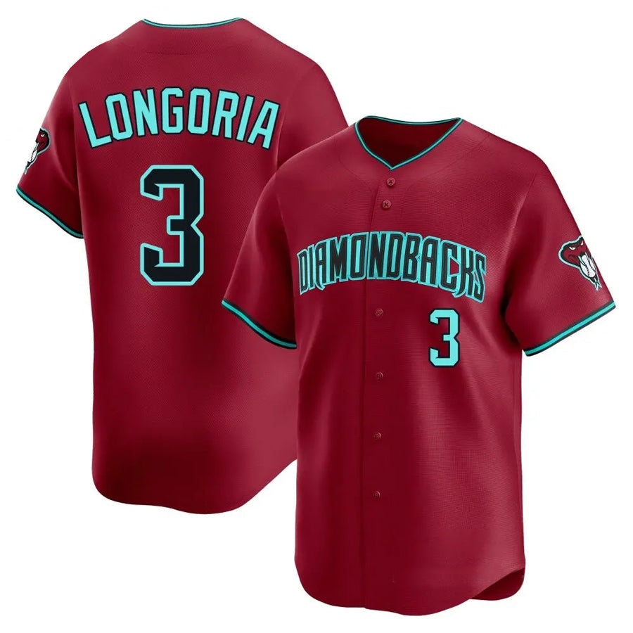 A.Diamondbacks #3 Evan Longoria Player Red Limited Elite product image 1
