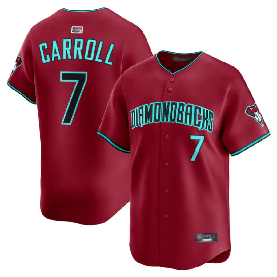 A.Diamondbacks #7 Corbin Carroll Player Red Alternate product image 1