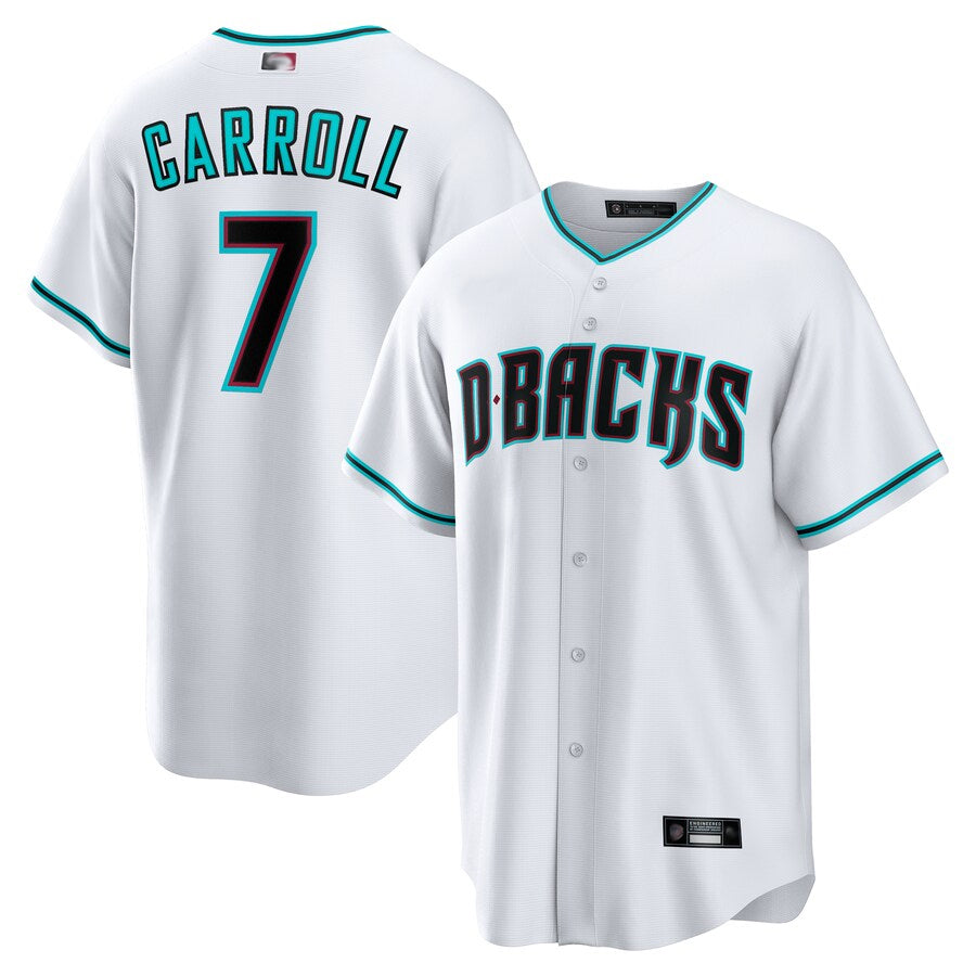 A.Diamondbacks #7 Corbin Carroll Player White Replica product image 1