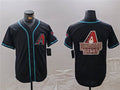 A.Diamondbacks Black Team Big Logo Cool Base Stitched product image 1