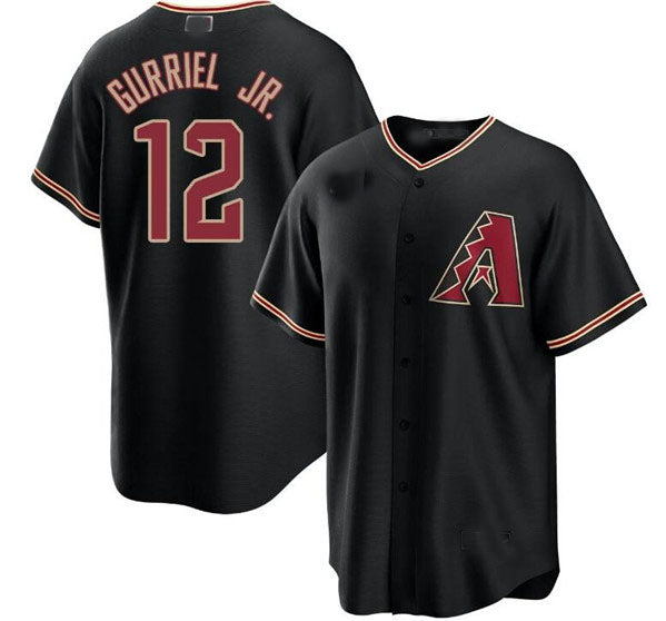 A.Diamondbacks #12 Lourdes Gurriel Jr. Black Cool Base product image 1
