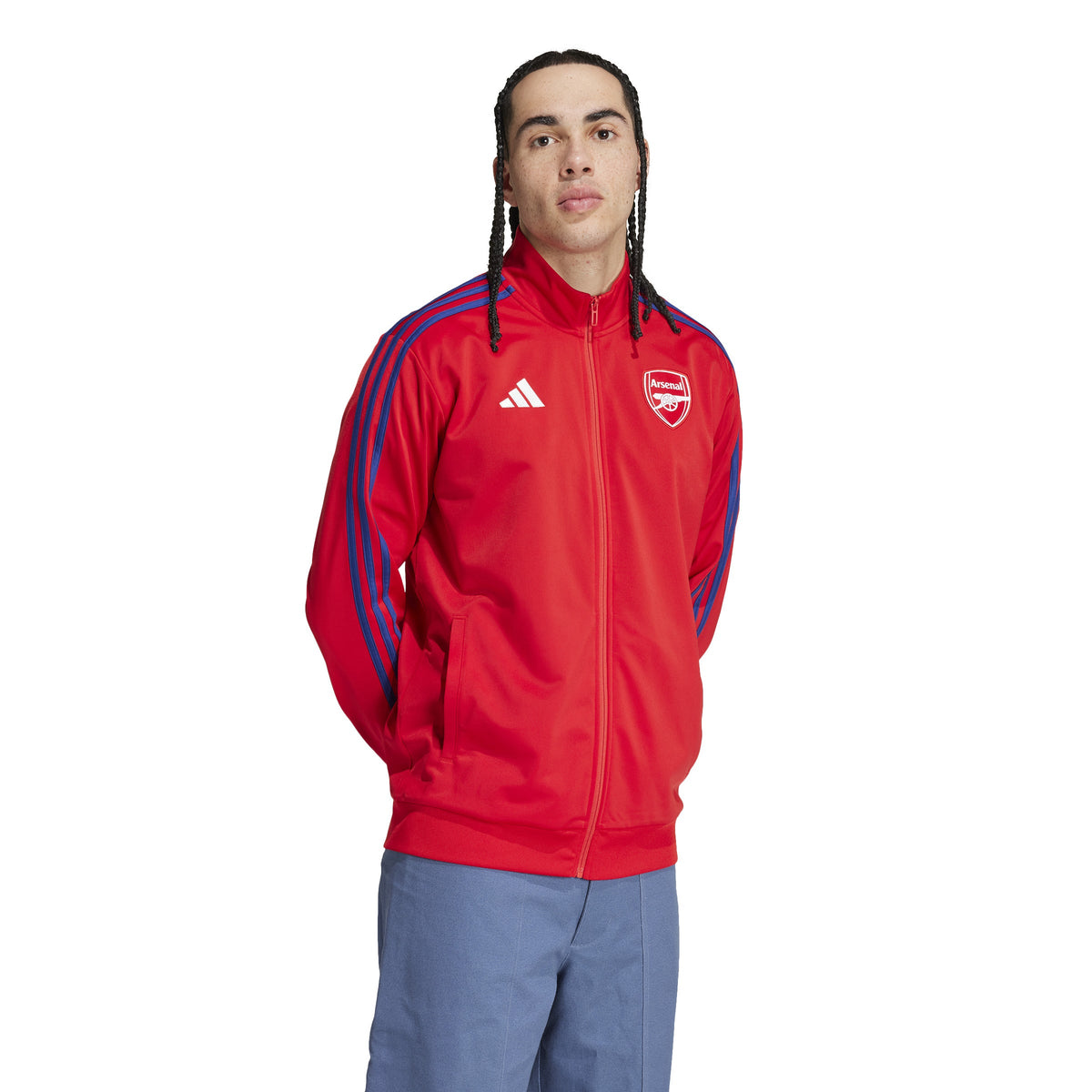 Arsenal FC EPL Adidas Men Red DNA Track Top Jacket product image 5, provided for visual reference and product detail review