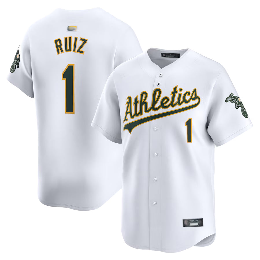 Athletics #1 Esteury Ruiz Player White Home Limited product image 1
