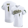 Athletics #1 Esteury Ruiz Player White Limited Elite Home product image 1