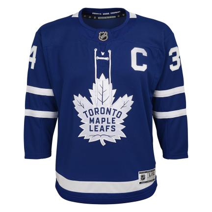 Auston Matthews Toronto Maple Leafs NHL Outerstuff Youth Blue Premier Jersey product image 3, provided for visual reference