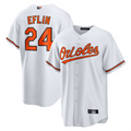 B.Orioles #24 Zach Eflin Player White Home Replica Baseball product image 1
