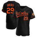 B.Orioles #29 Ram¨®n Ur¨ªas Player Black Home Replica Elite product image 1