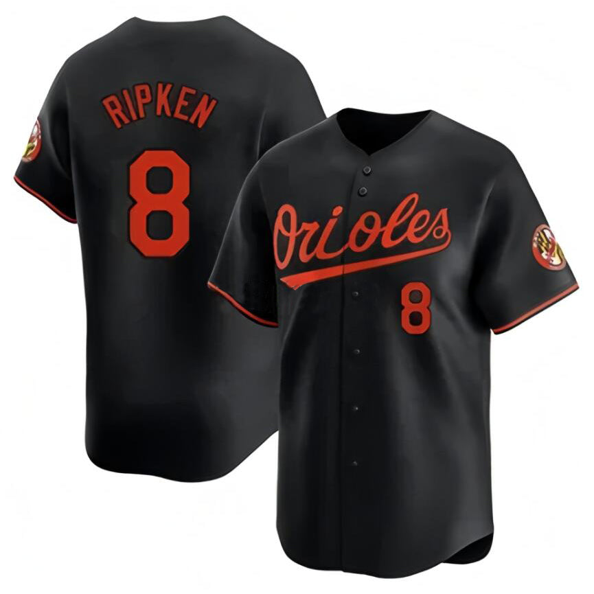 B.Orioles #8 Cal Ripken Jr. Player Black Home Limited product image 1