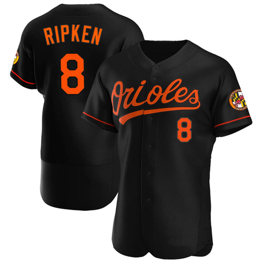 B.Orioles #8 Cal Ripken Jr. Player Black Limited Elite product image 1