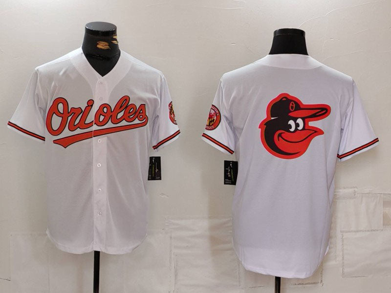 B.Orioles Blank Player Big Logo White Limited Cool Base product image 1