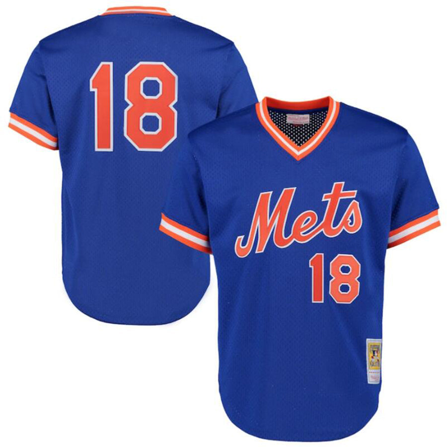Baseball Jerseys NY.Mets #18 Darryl Strawberry Royal Game product image 1