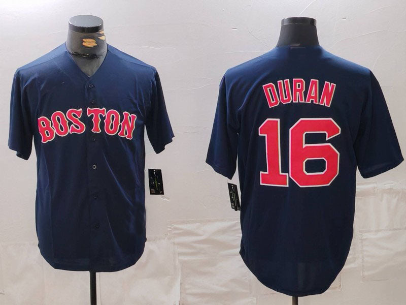 B.Red Sox #16 Jarren Duran Player Navy Cool Base Stitched product image 1