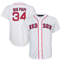 B.Red Sox #34 David Ortiz Player White Replica Baseball product image 1