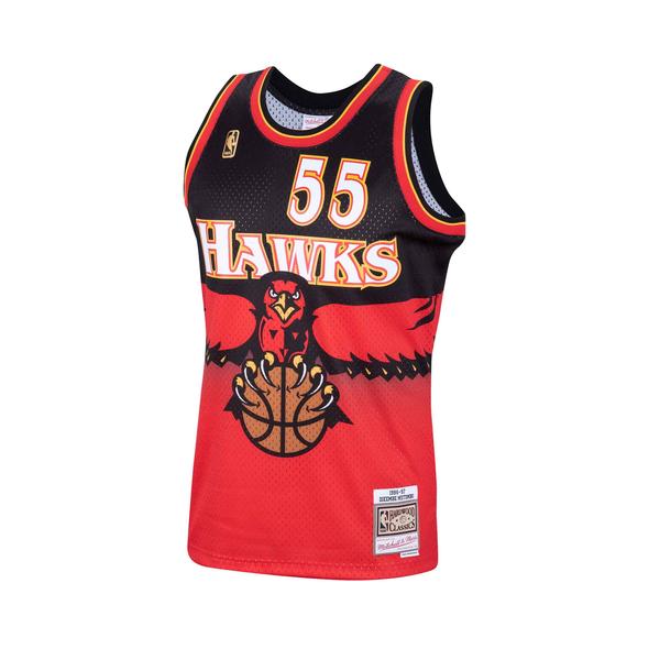 Atlanta Hawks Dikembe Mutombo Red 1996-97 Hardwood Classics Swingman Jersey product image 3, provided for visual reference