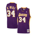 Los Angeles Lakers Shaquille O'Neal Purple 1999-00 Hardwood Classics Swingman Jersey product image 1, provided for visual