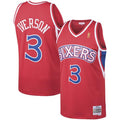Philadelphia 76ers Allen Iverson Red 1996-97 Hardwood Classics Swingman Jersey product image 1, provided for visual