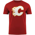 Calgary Flames NHL Bulletin Men Red Primary Logo T-Shirt product image 1, provided for visual reference and product detail