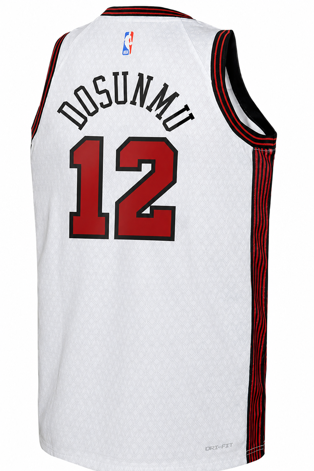 Nike 2022-23 City Edition Chicago Bulls Ayo Dosunmu #12 White Dri-FIT Swingman Jersey product image 2, provided for visual