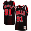 Chicago Bulls Dennis Rodman Mitchell & Ness Black 1995-96 Hardwood Classics Swingman Jersey for Men product image 1,