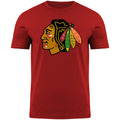 Chicago Blackhawks NHL Bulletin Men Red Primary Logo T-Shirt product image 1, provided for visual reference and product