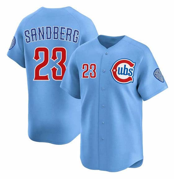 C.Cubs #23 Ryne Sandberg Player Blue Limited Stitched product image 1