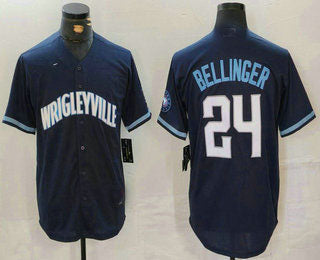 C.Cubs #24 Cody Bellinger Player Navy City Connect Cool product image 1