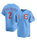 C.Cubs #2 Nico Hoerner Blue Player Game Jersey Limited product image 1