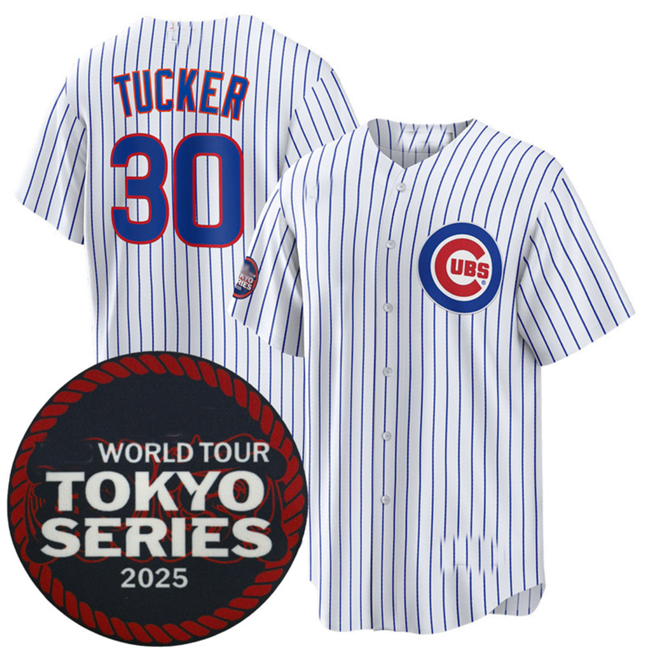 C.Cubs #30 Kyle Tucker Player White 2025 World Tour Tokyo product image 1