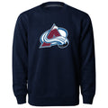 Colorado Avalanche NHL Bulletin Men Navy Twill Logo Express Crew Sweater product image 1, provided for visual reference and