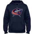Columbus Blue Jackets NHL Bulletin Men Navy Express Twill Logo Hoodie product image 1, provided for visual reference and
