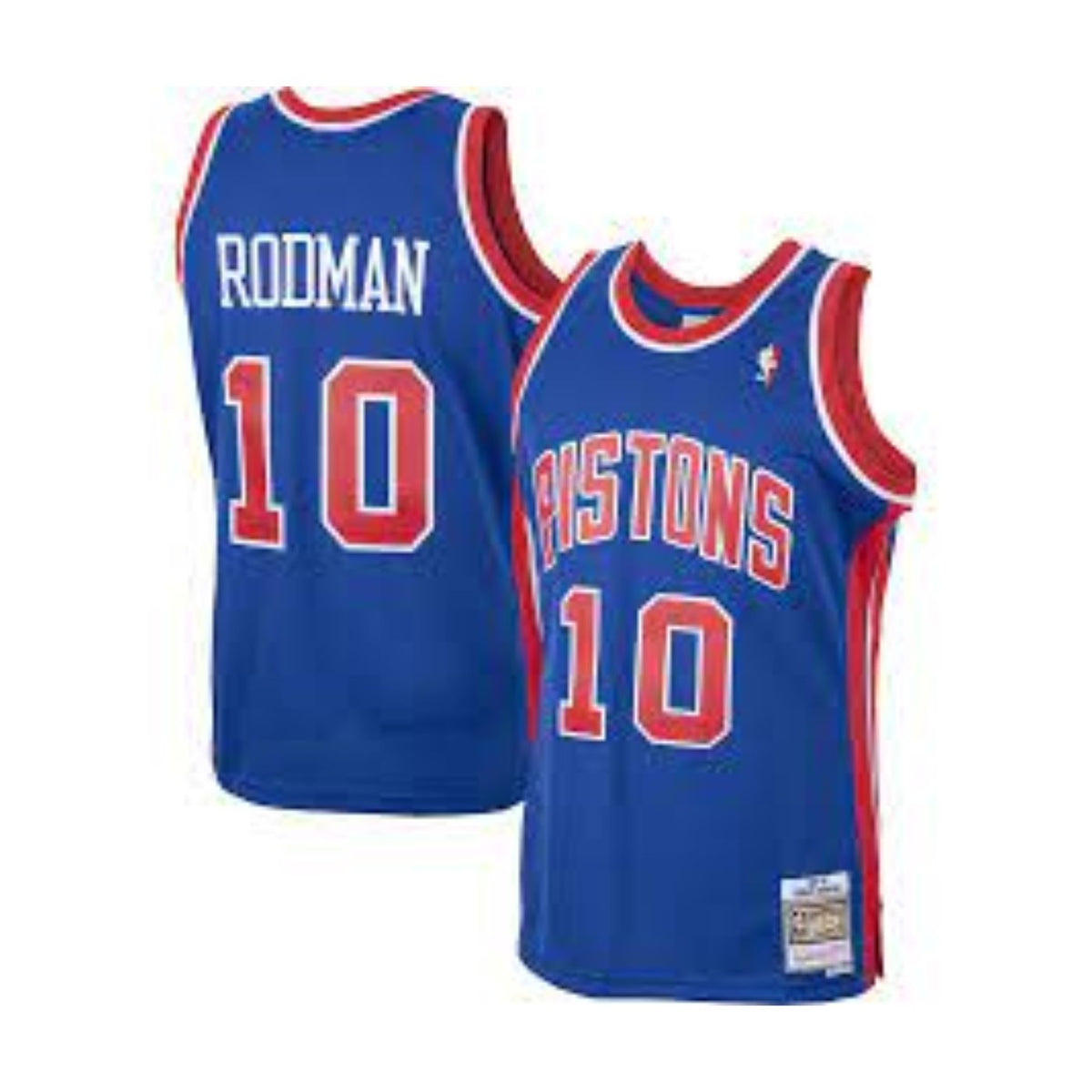 Detroit Pistons Dennis Rodman Royal 1988-89 Hardwood Classics Swingman Jersey product image 1, provided for visual reference