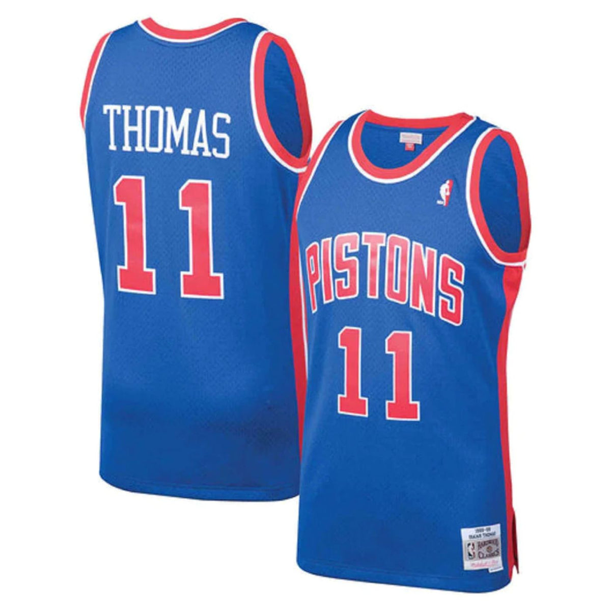 Detroit Pistons Isiah Thomas Royal 1988-89 Hardwood Classics Swingman Jersey product image 1, provided for visual reference