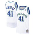 Dallas Mavericks Dirk Nowitzki White 1998-99 Hardwood Classics Swingman Jersey product image 1, provided for visual