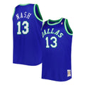 Dallas Mavericks Steve Nash 1998-99 Mitchell & Ness Blue Basketball Jersey product image 1, provided for visual reference