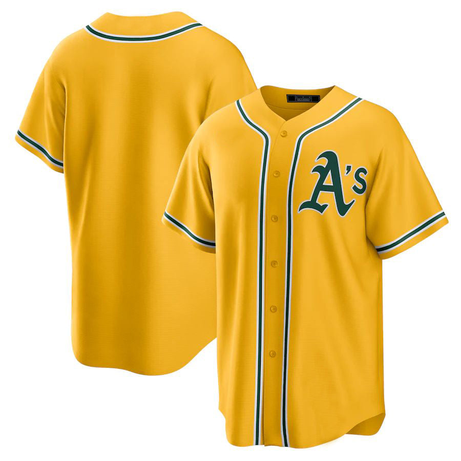 Athletics Blank Player Gold Alternate Replica Game Baseball product image 2