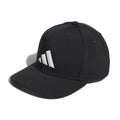 Adidas Men Black 3 Bar Snapback Hat product image 1, provided for visual reference and product detail review