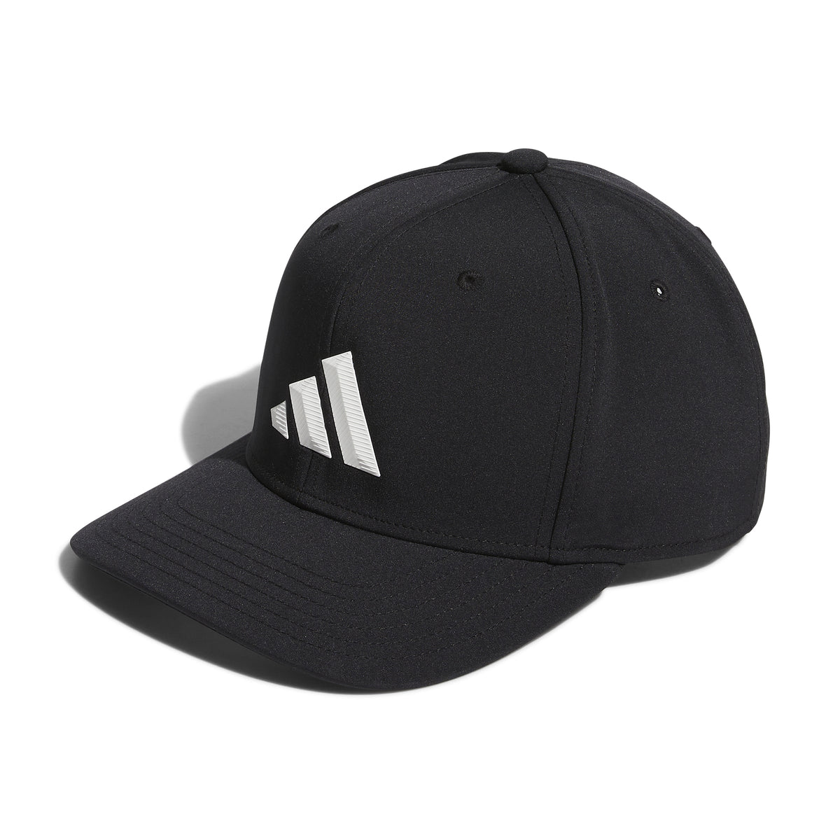 Adidas Men Black 3 Bar Snapback Hat product image 1, provided for visual reference and product detail review
