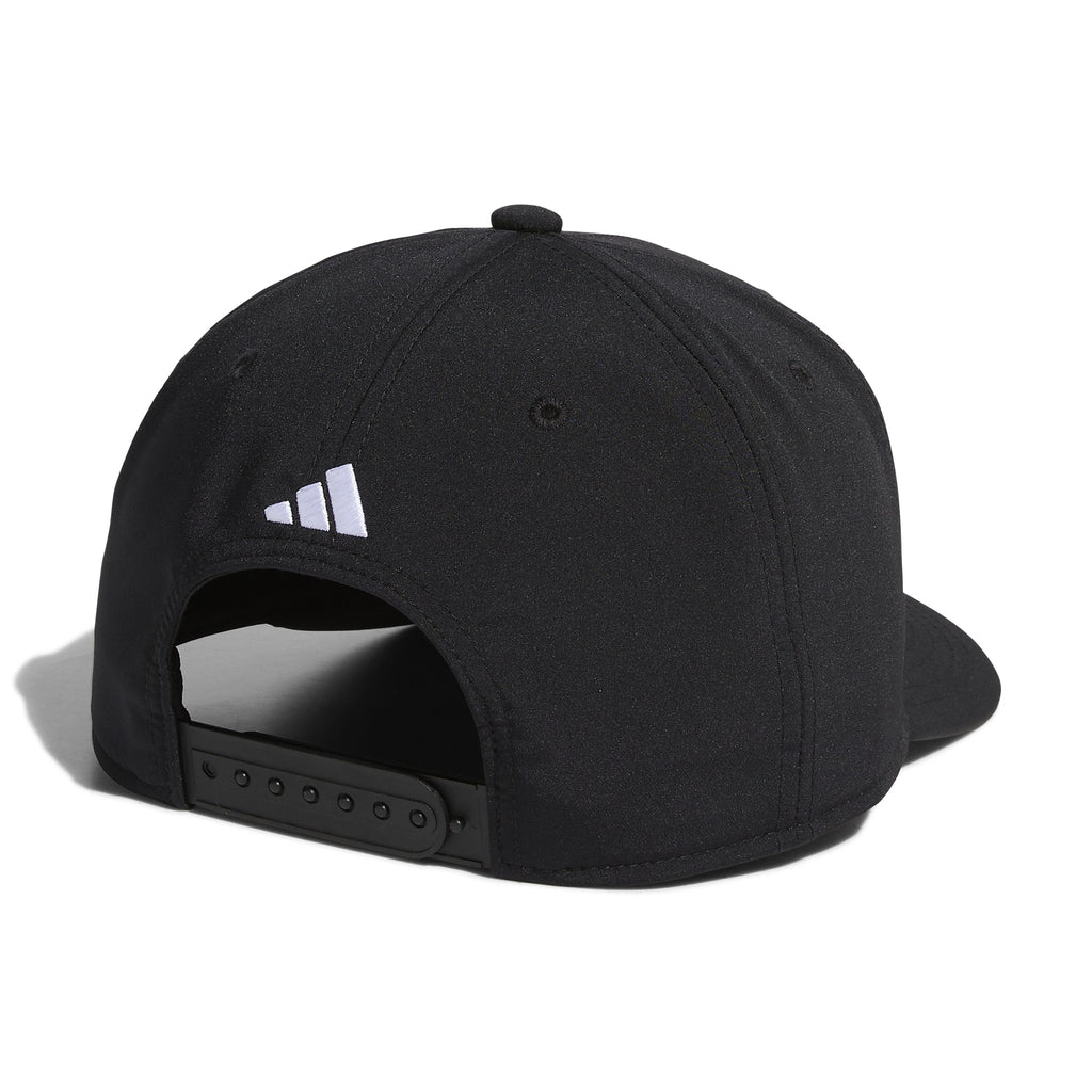 Adidas Men Black 3 Bar Snapback Hat product image 2, provided for visual reference and product detail review