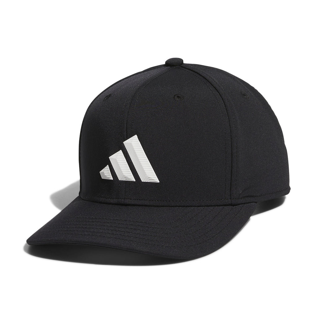 Adidas Men Black 3 Bar Snapback Hat product image 6, provided for visual reference and product detail review