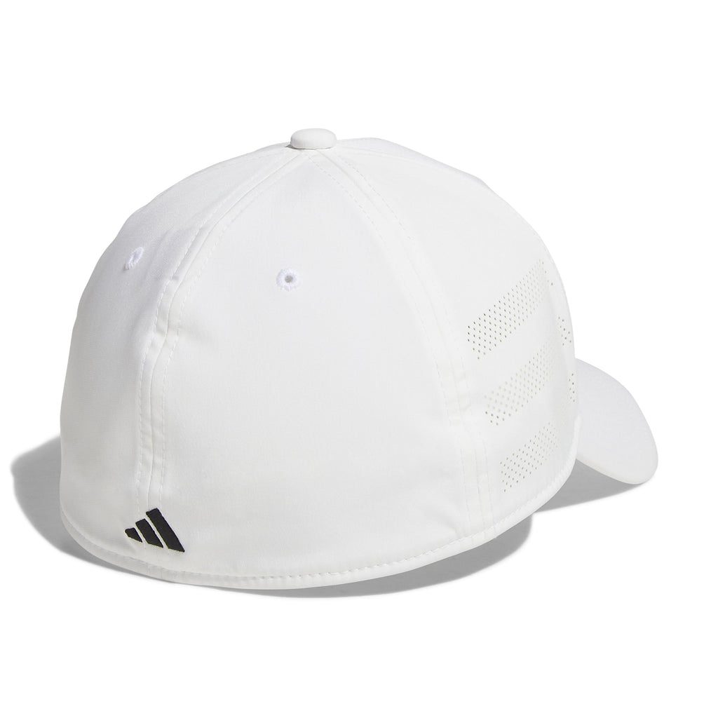 Adidas Men White Game Day Stretch Fit Hat product image 2, provided for visual reference and product detail review