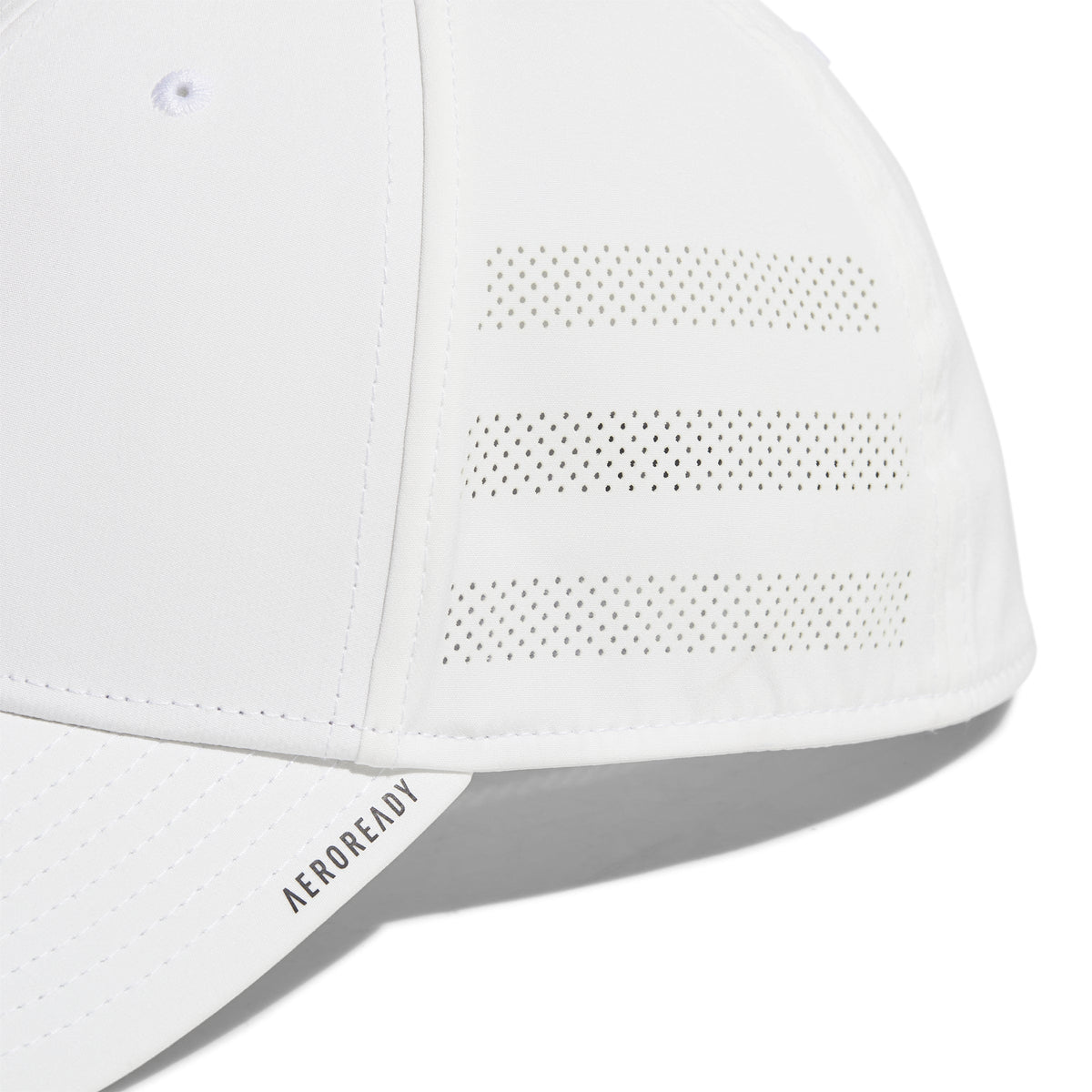 Adidas Men White Game Day Stretch Fit Hat product image 4, provided for visual reference and product detail review