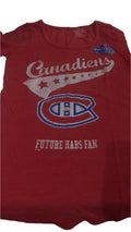 Montreal Canadiens NHL Women Red Team Logo Future Habs Fan Maternity T-Shirt product image 1, provided for visual reference