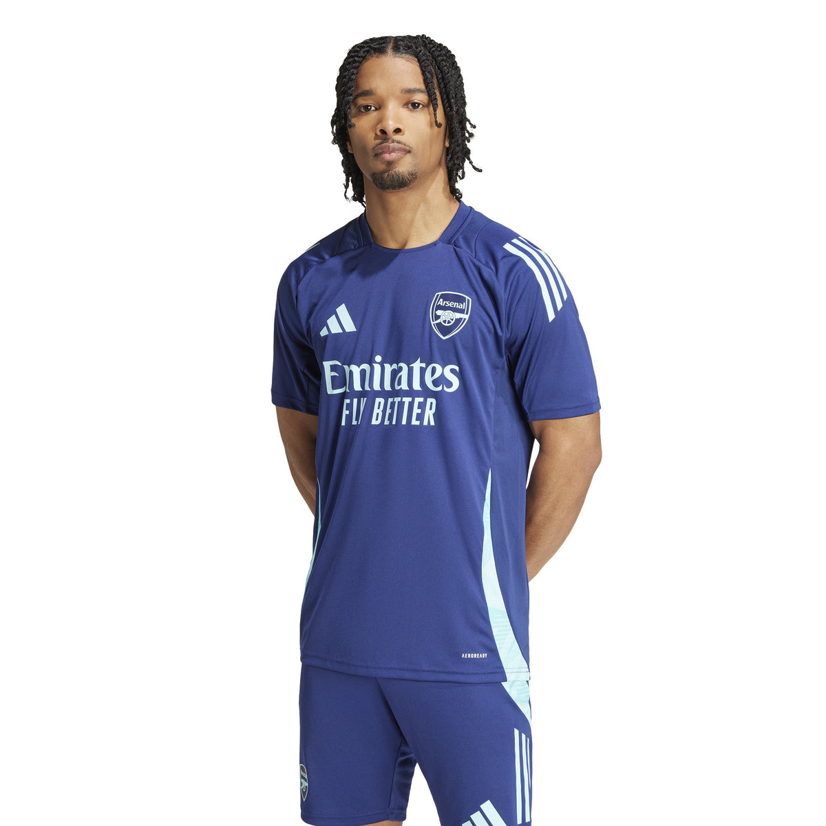 Arsenal FC EPL Adidas Men Navy Tiro 2024 Training Jersey product image 3, provided for visual reference and product detail