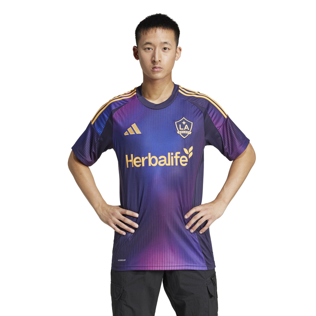 LA Galaxy MLS Adidas Men Purple 2025/26 Away Replica Jersey product image 3, provided for visual reference and product