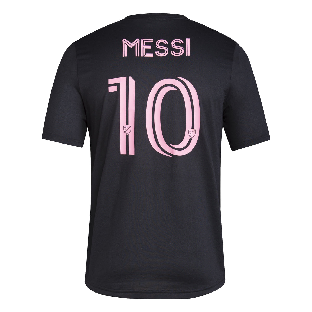 Lionel Messi Inter Miami FC MLS Adidas Men Black T-Shirt product image 1, provided for visual reference and product detail