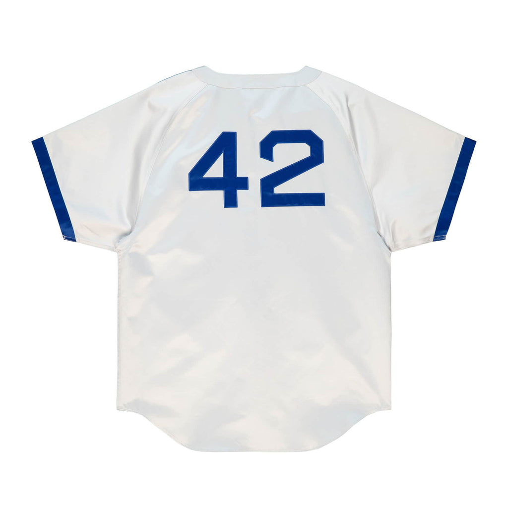 Jackie Robinson Brooklyn Dodgers MLB Mitchell & Ness Men White 1949 Authentic Jersey product image 1, provided for visual